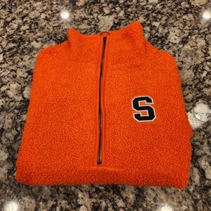 Syracuse University Colosseum Sherpa Fleece 1/2 Zip Orange Pullover